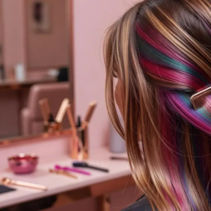 Hair colour transformation with soft, multi-tonal highlights
