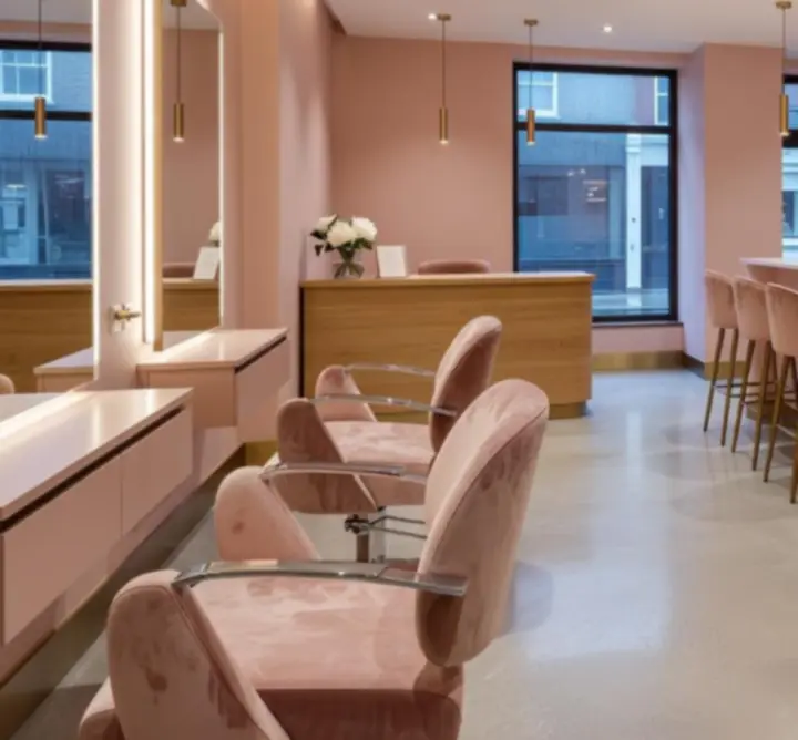 Luxurious modern salon interior at JOL KNGSTON LTD