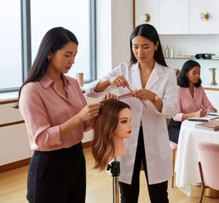 JOL KNGSTON LTD stylists attending a professional training session